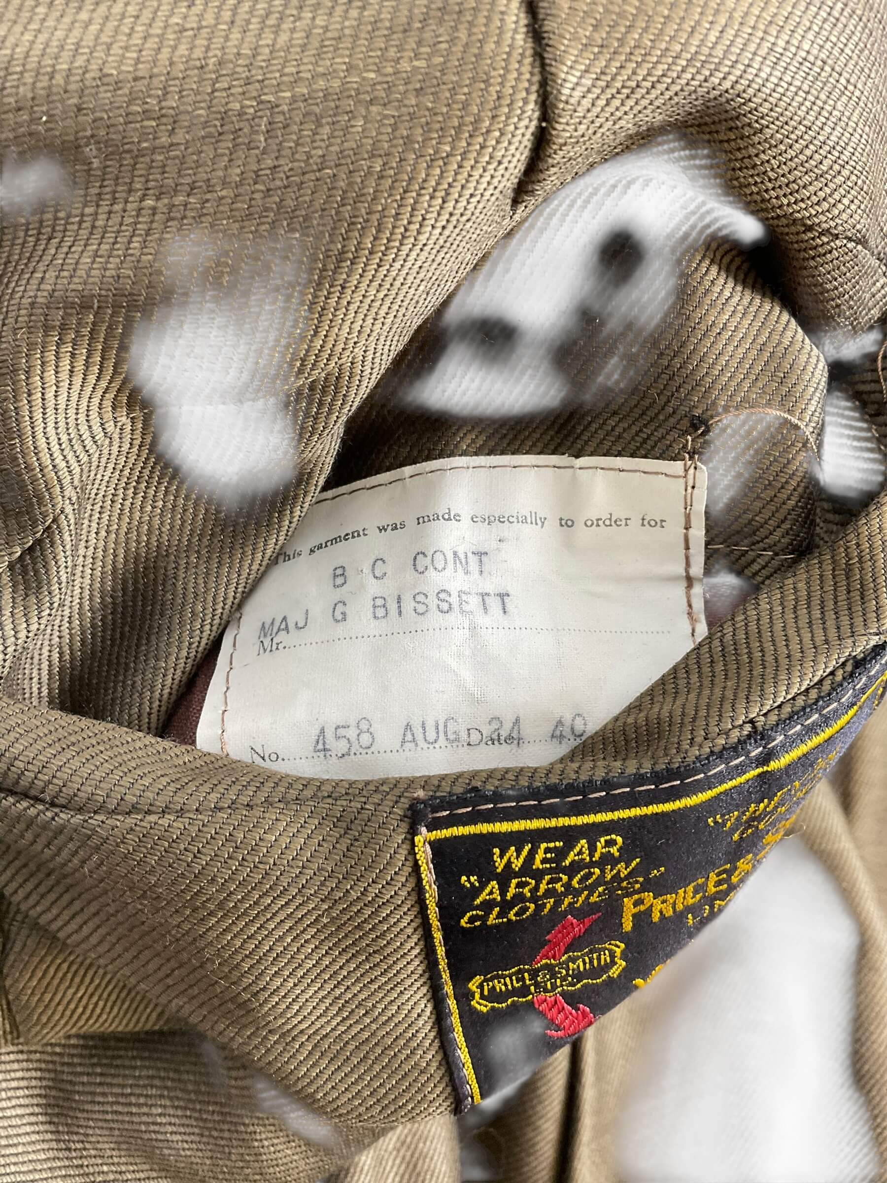 WW2 Canadian RCAMC Officers 4 Pocket Named Service Dress Jacket WW2 Canadian RCAMC Officers 4 Pocket Named Service Dress Jacket