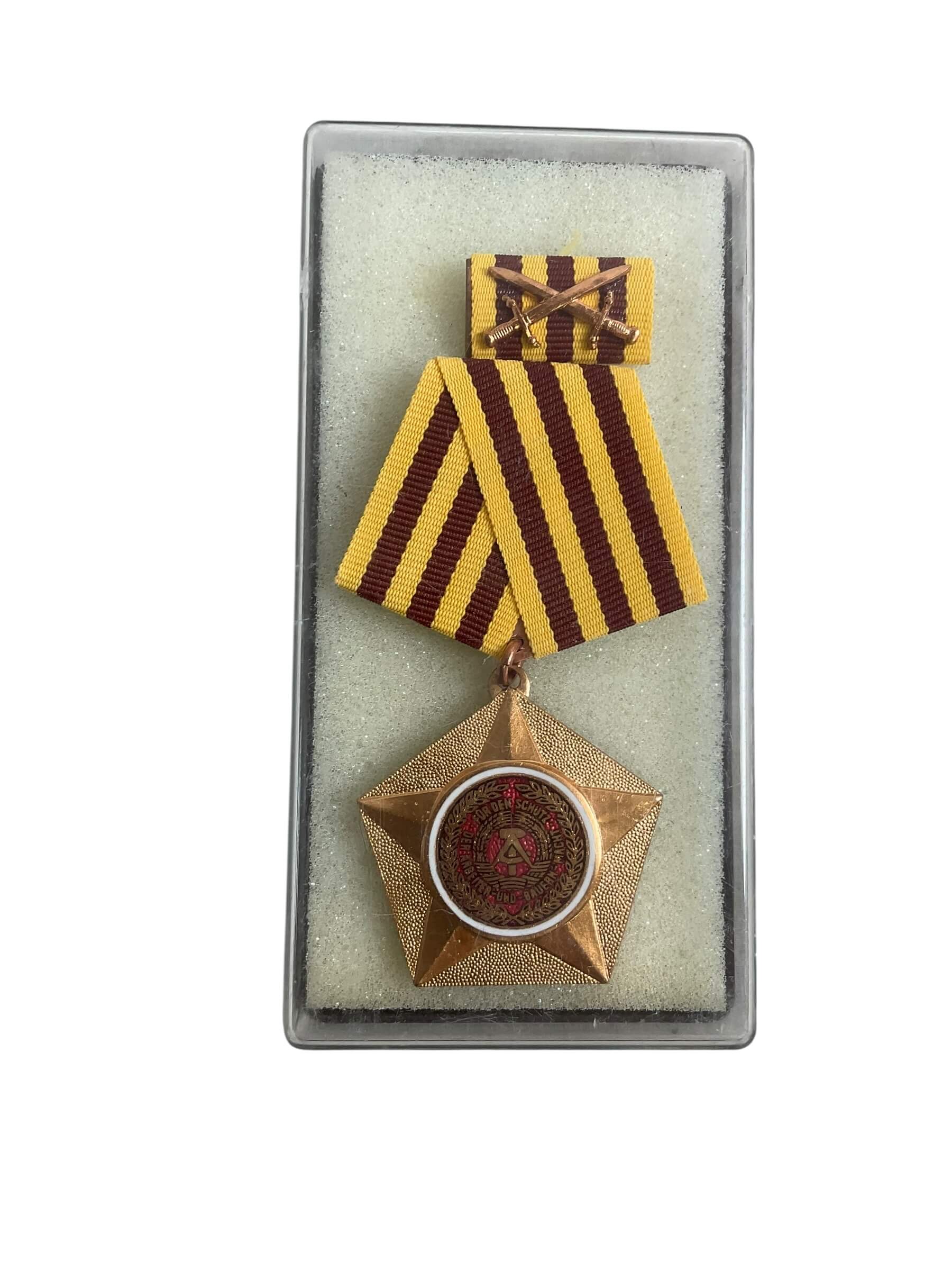 East German Military Order for the Services to the People Full Size Medal With Ribbon Bar East German Military Order for the Services to the People Full Size Medal With Ribbon Bar