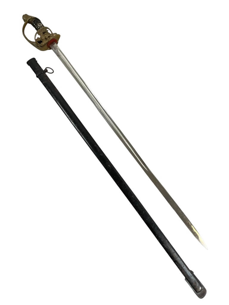 WW1 Imperial German Guards M89 Officers Sword With Scabbard WW1 Imperial German Guards M89 Officers Sword With Scabbard