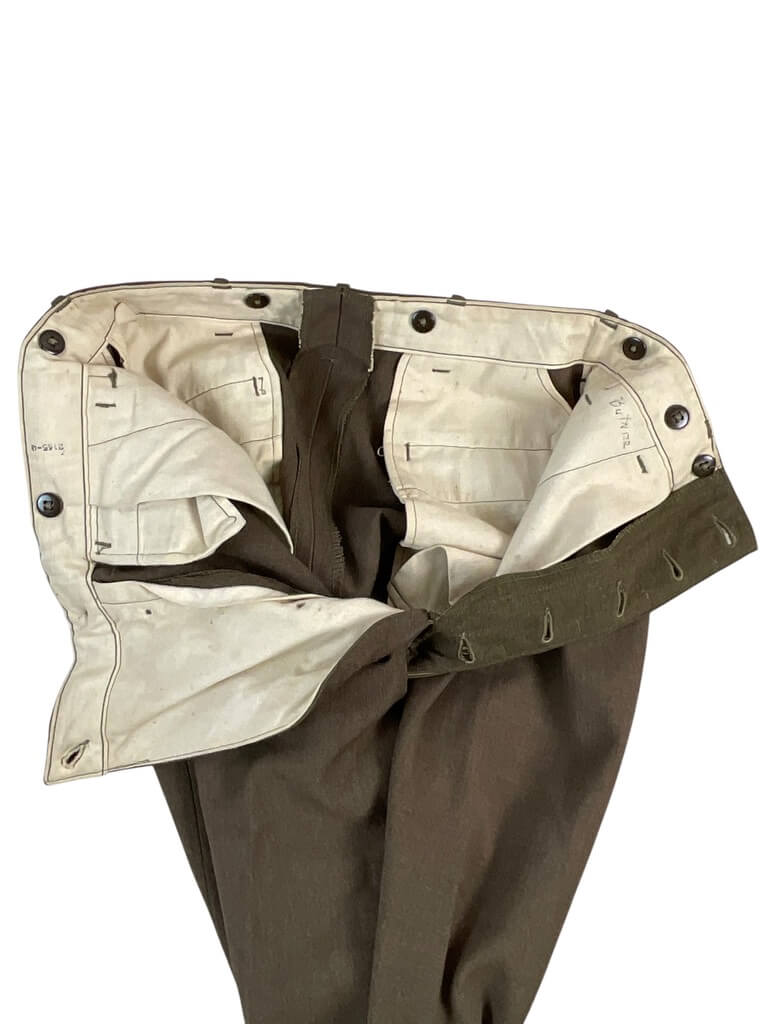 WW2 US Army Field Trousers Pants Size 31 X 31 Dated 1945 WW2 US Army Field Trousers Pants Size 31 X 31 Dated 1945