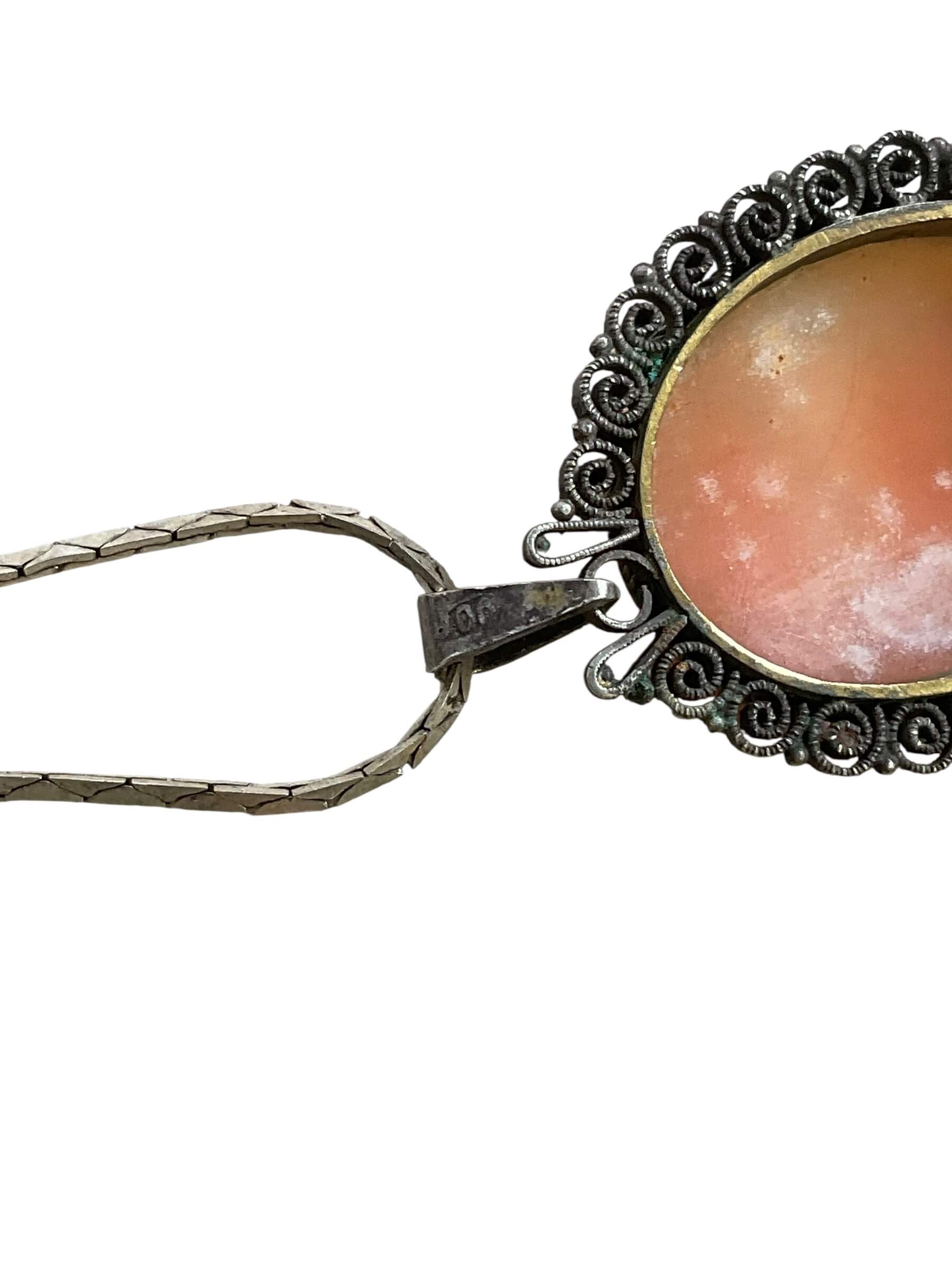 WW2 Canadian RCAF Sterling Silver Cameo Sweetheart Necklace WW2 Canadian RCAF Sterling Silver Cameo Sweetheart Necklace