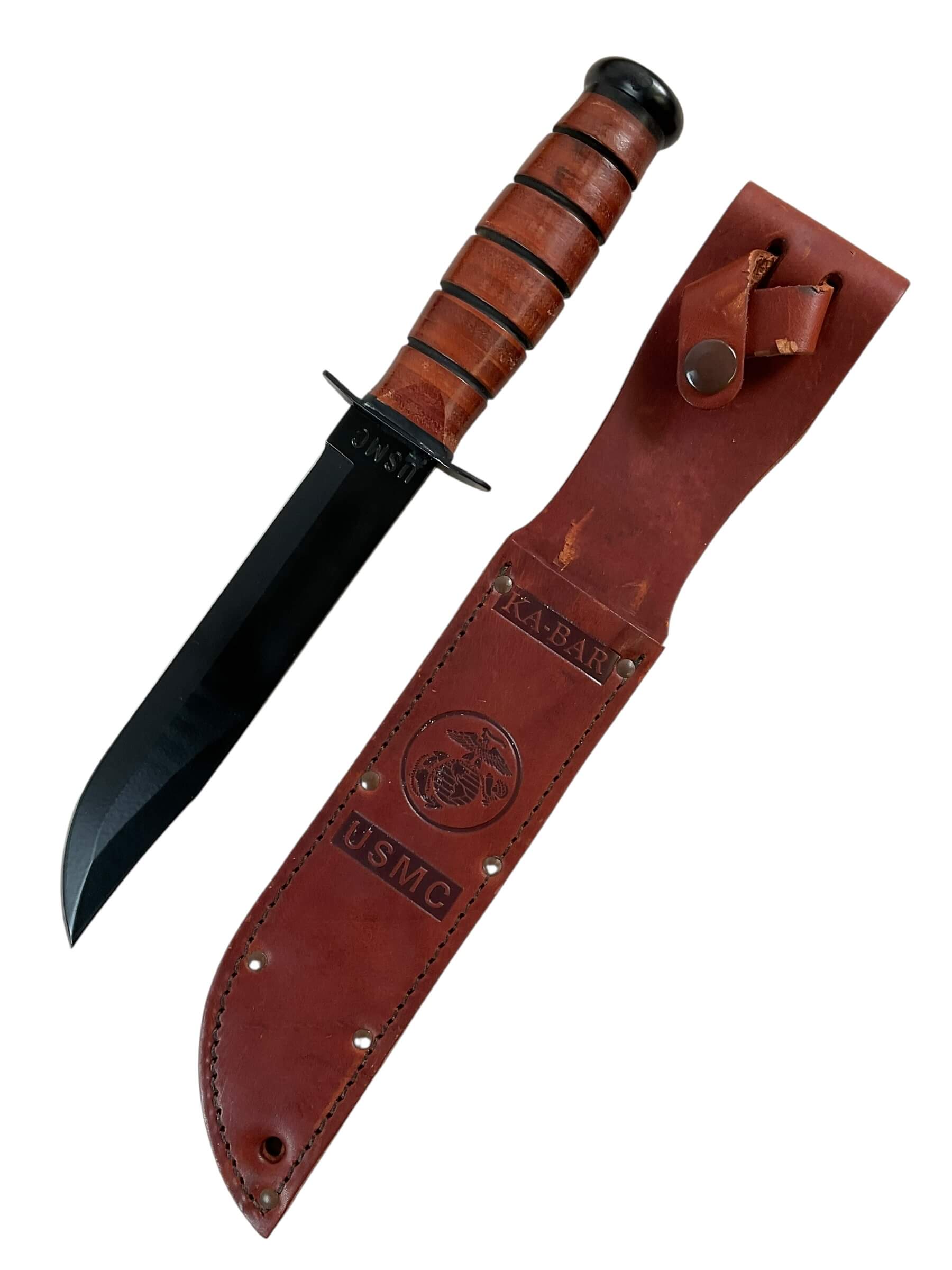 US USMC Ka-Bar 100th Anniversary Knife With Scabbard In Display Case US USMC Ka-Bar 100th Anniversary Knife With Scabbard In Display Case