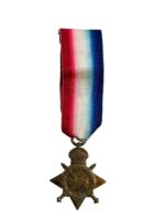 WW1 British BEF 14-15 Star Full Size Lt. Denney East York Regt. Gallipoli