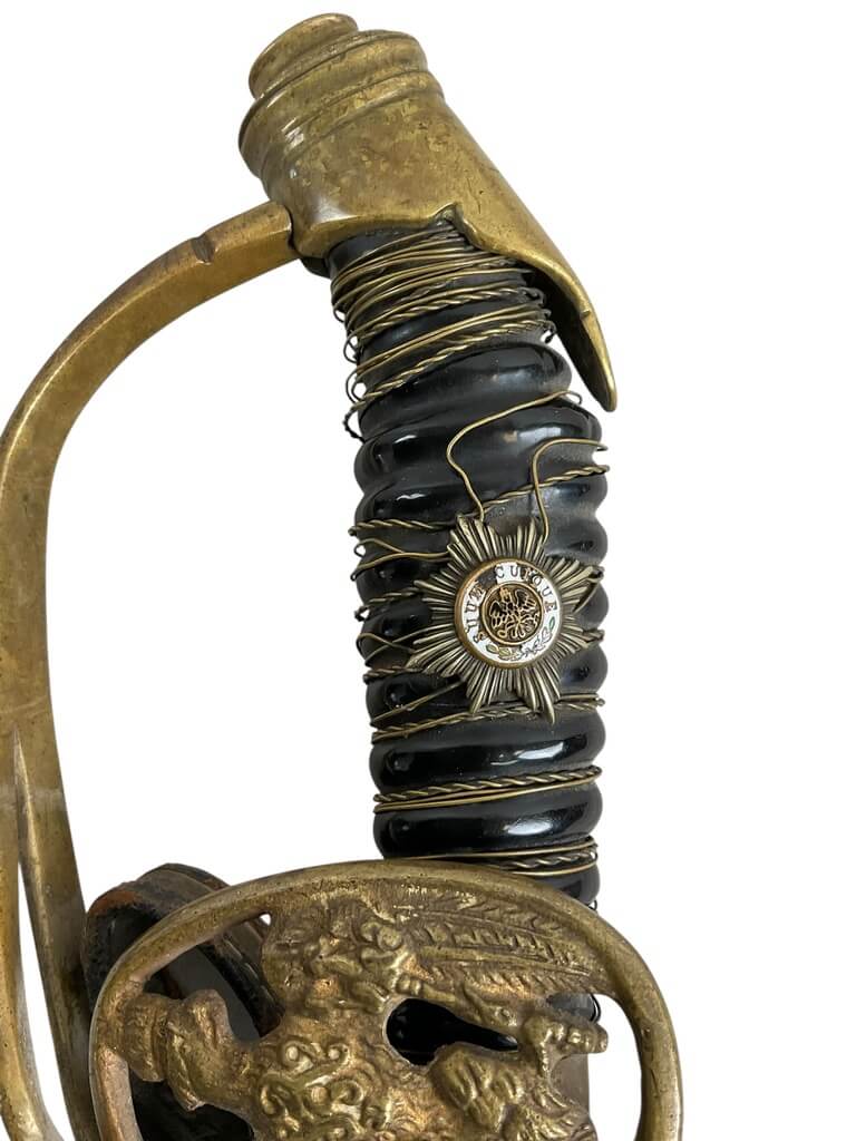 WW1 Imperial German Guards M89 Officers Sword With Scabbard WW1 Imperial German Guards M89 Officers Sword With Scabbard