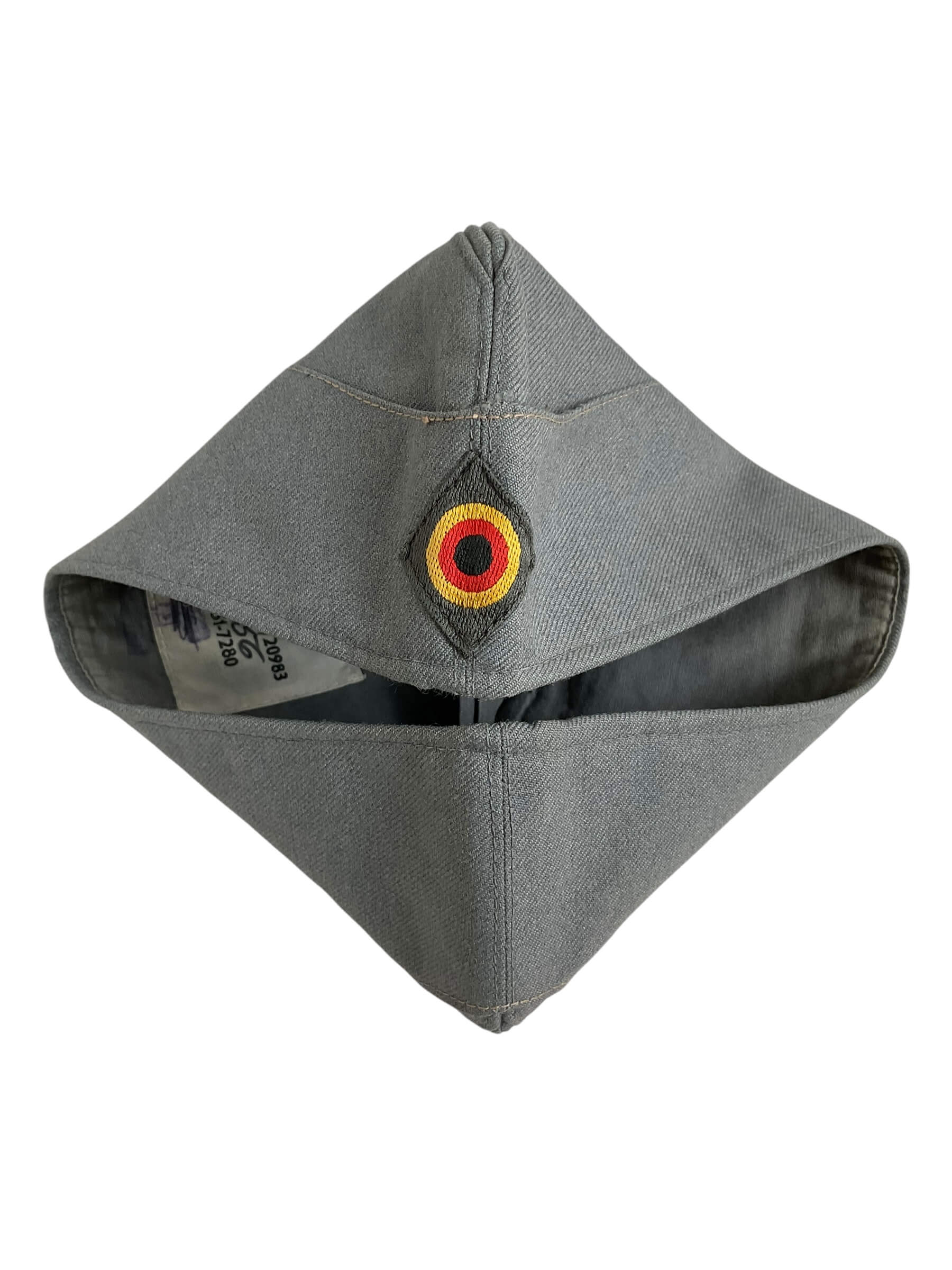 West German Grey Sidecap With Insignia Size 56 West German Grey Sidecap With Insignia Size 56