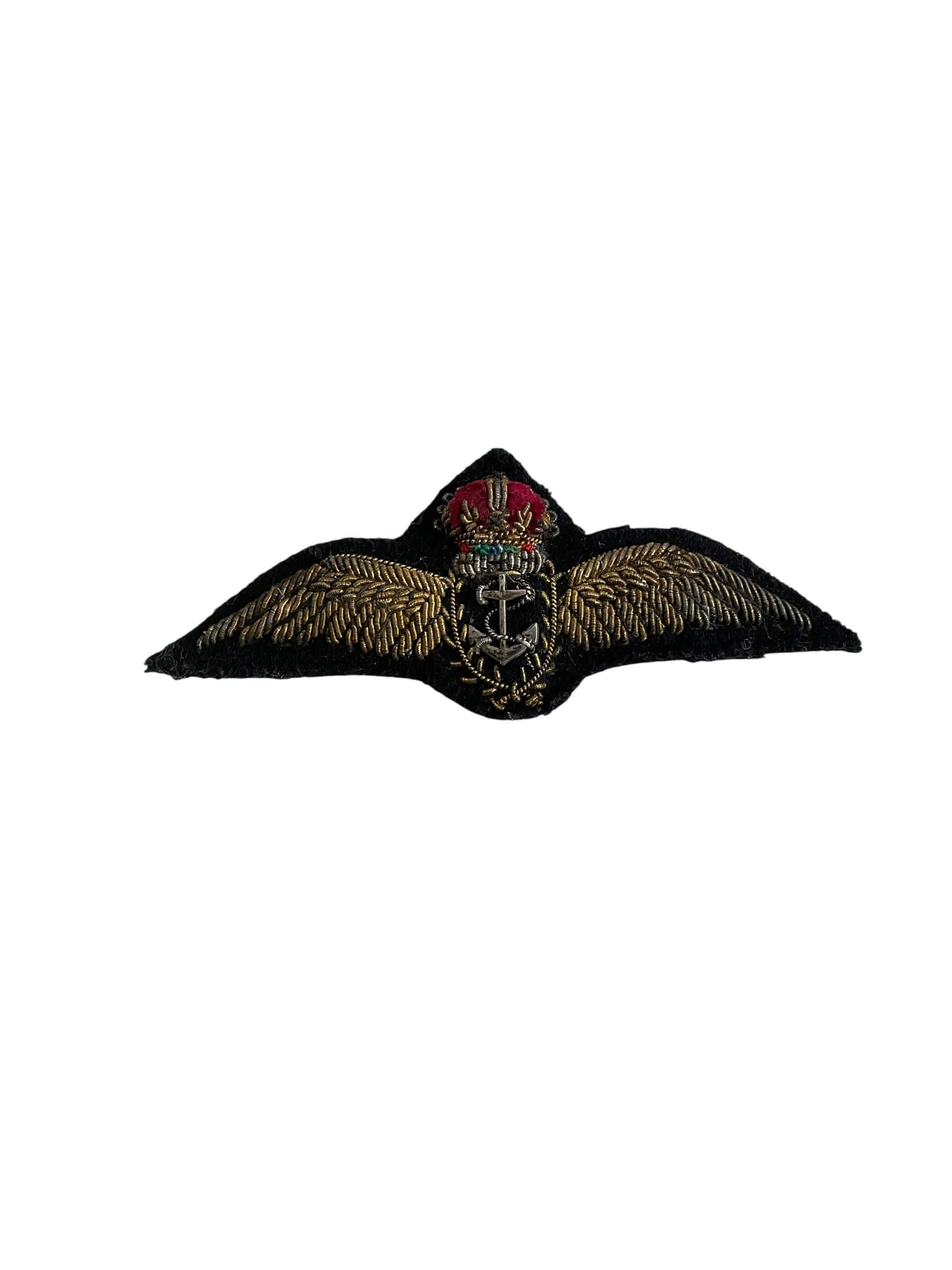 WW2 British FAA Fleet Air Arm Pilots Wing Padded Bullion Wire WW2 British FAA Fleet Air Arm Pilots Wing Padded Bullion Wire