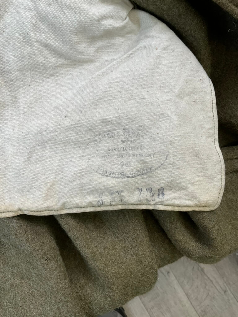 WW1 Canadian CEF Great Coat Named With Extras WW1 Canadian CEF Great Coat Named With Extras
