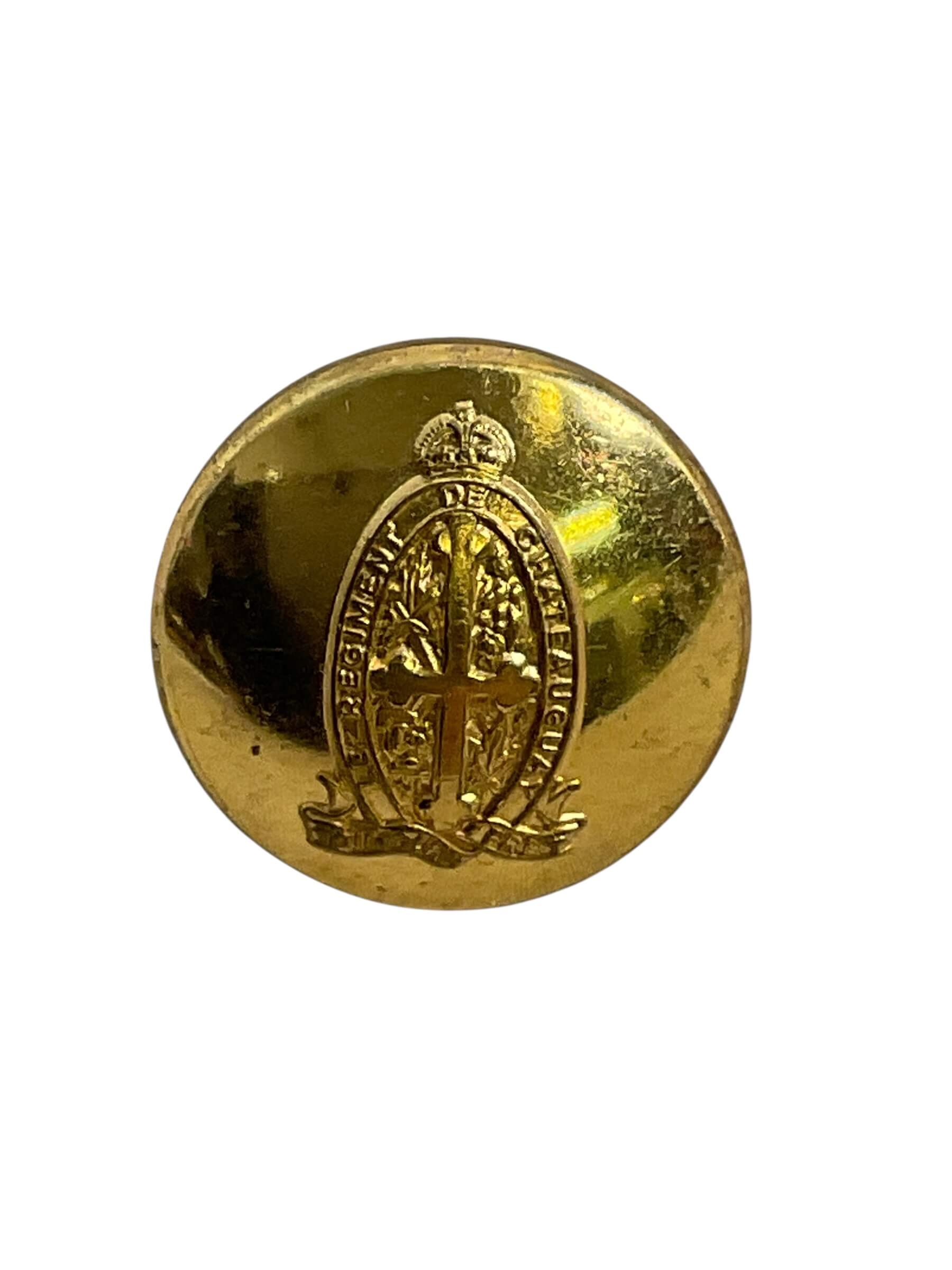 WW2 Canadian Le Regiment de Chateauguay Officers Pocket Button WW2 Canadian Le Regiment de Chateauguay Officers Pocket Button