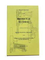 WW1 British BEF List of Changes in British War Material Vol 4 New Hardcover Reference Book WW1 British BEF List of Changes in British War Material Vol 4 New Hardcover Reference Book