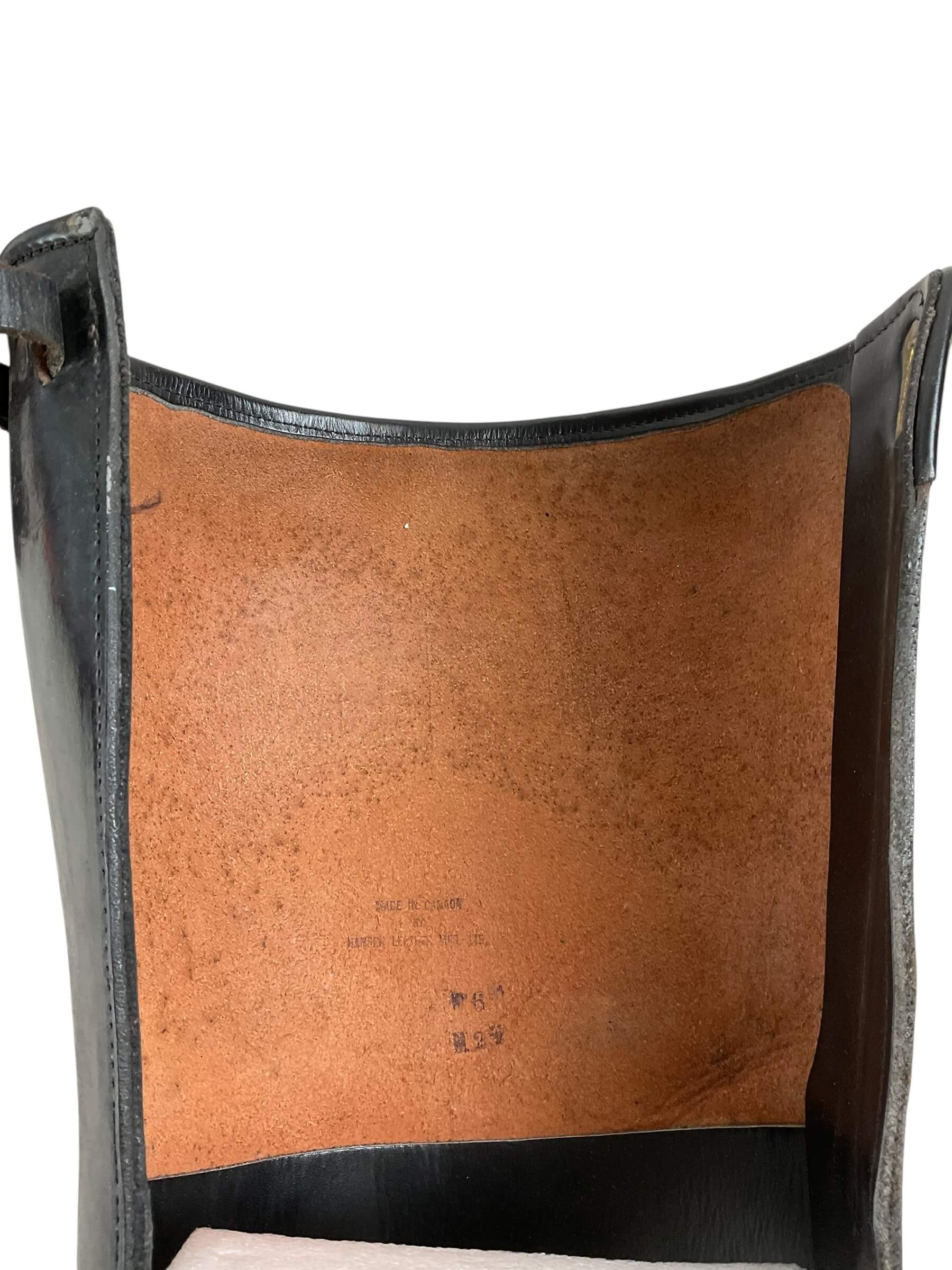 British Army Officers Black Leather Leggings British Army Officers Black Leather Leggings