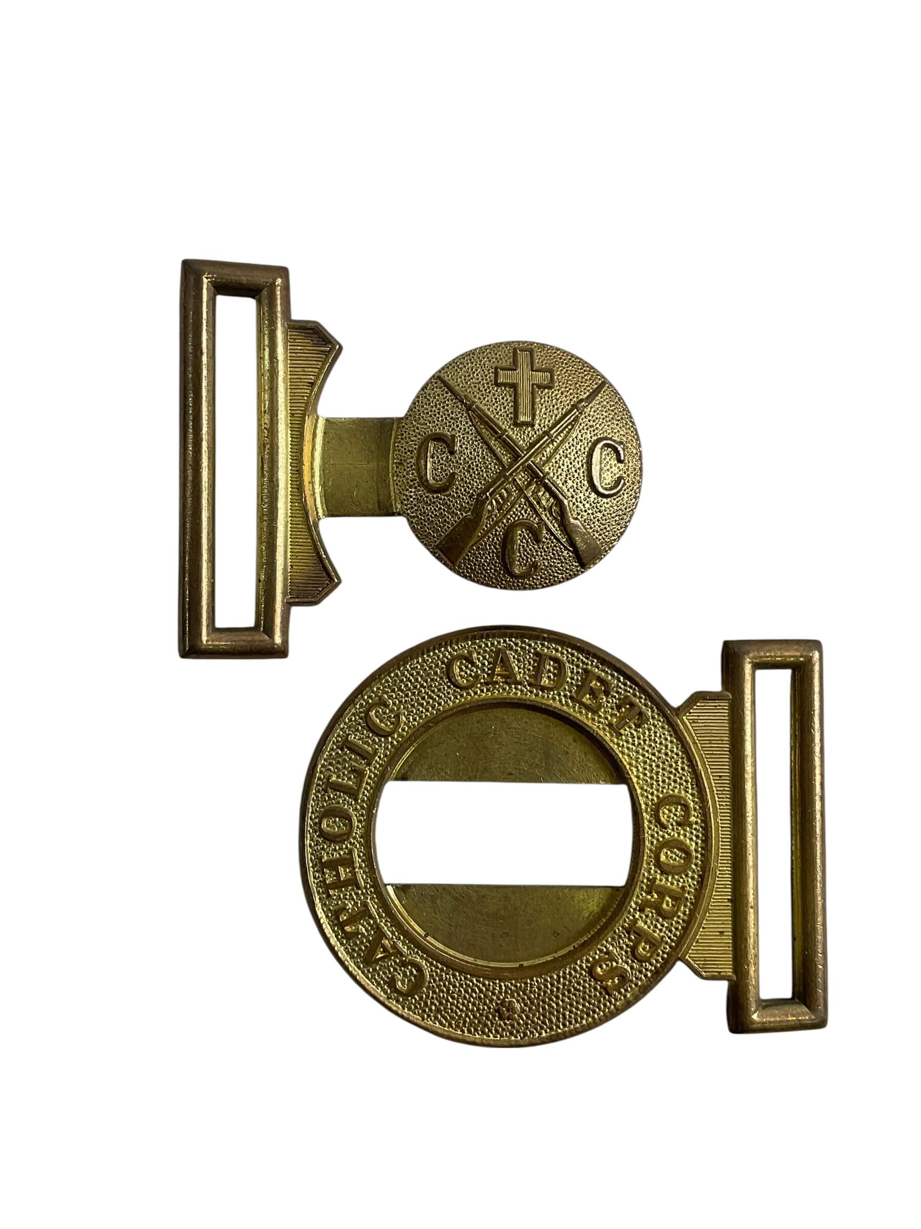 Canadian Newfoundland Catholic Cadet Corps Belt Buckle Scully Marked Canadian Newfoundland Catholic Cadet Corps Belt Buckle Scully Marked