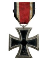 WW2 German Iron Cross 2nd Class With Ribbon Maker 44 Jakob Bengel Idar-Oberstein