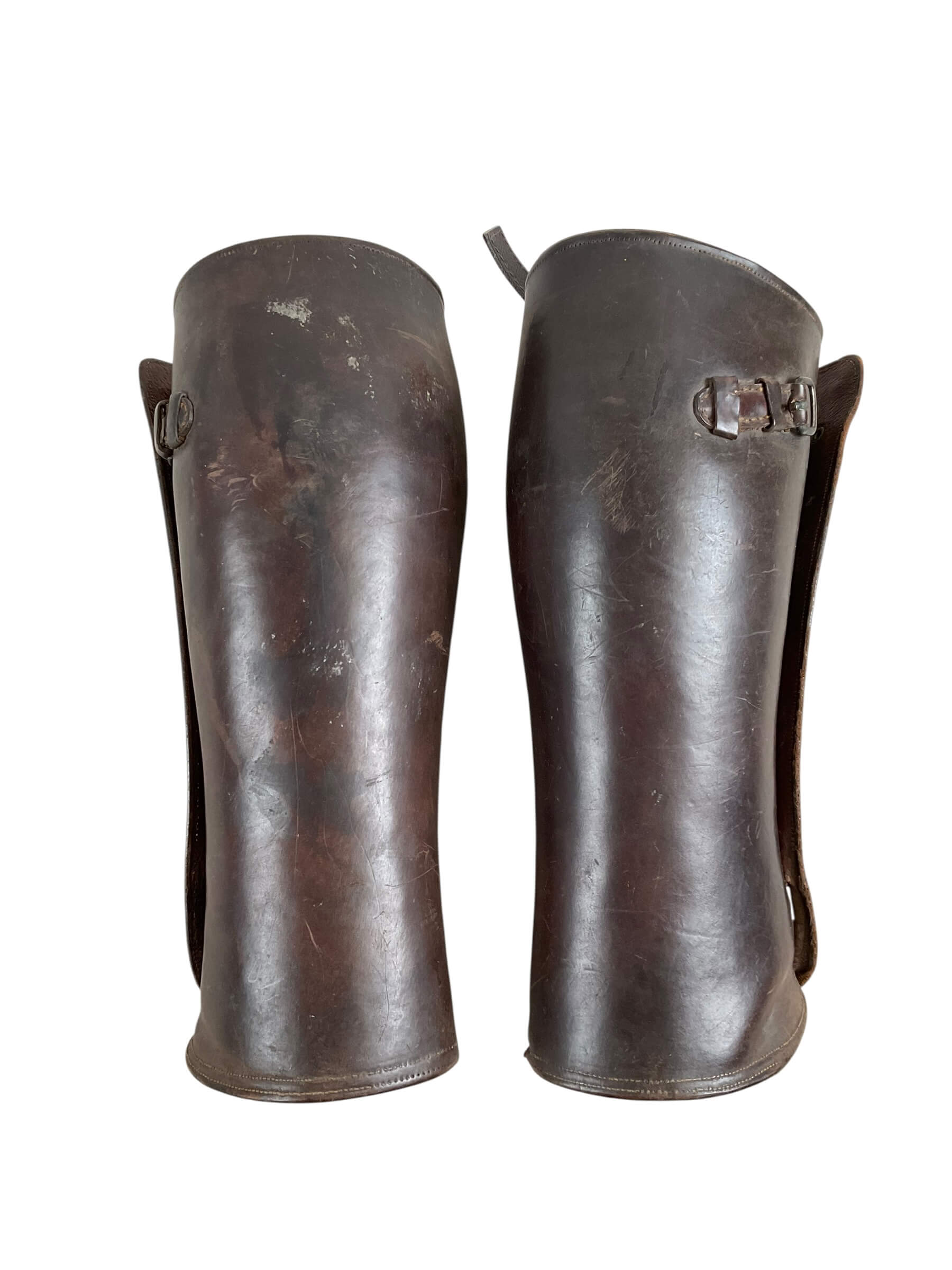 WW1 Canadian CEF Officers Brown Leather Leggings WW1 Canadian CEF Officers Brown Leather Leggings
