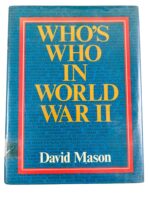WW2 US British German Who's Who in World War 2 Used Hardcover Reference Book