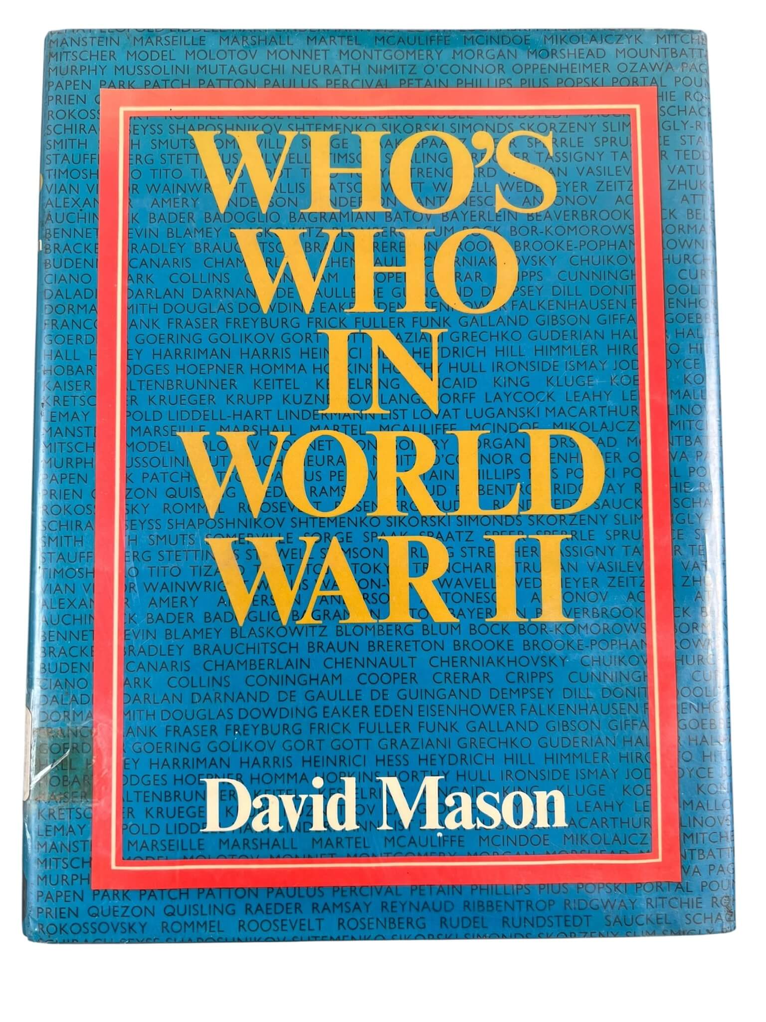 WW2 US British German Who's Who in World War 2 Used Hardcover Reference Book WW2 US British German Who's Who in World War 2 Used Hardcover Reference Book