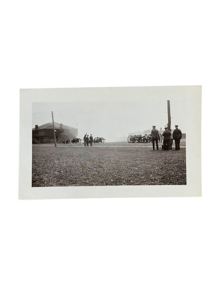 WW1 Canadian CEF Soldiers With Field Artillery Equipment 3" X 5" Photograph WW1 Canadian CEF Soldiers With Field Artillery Equipment 3" X 5" Photograph