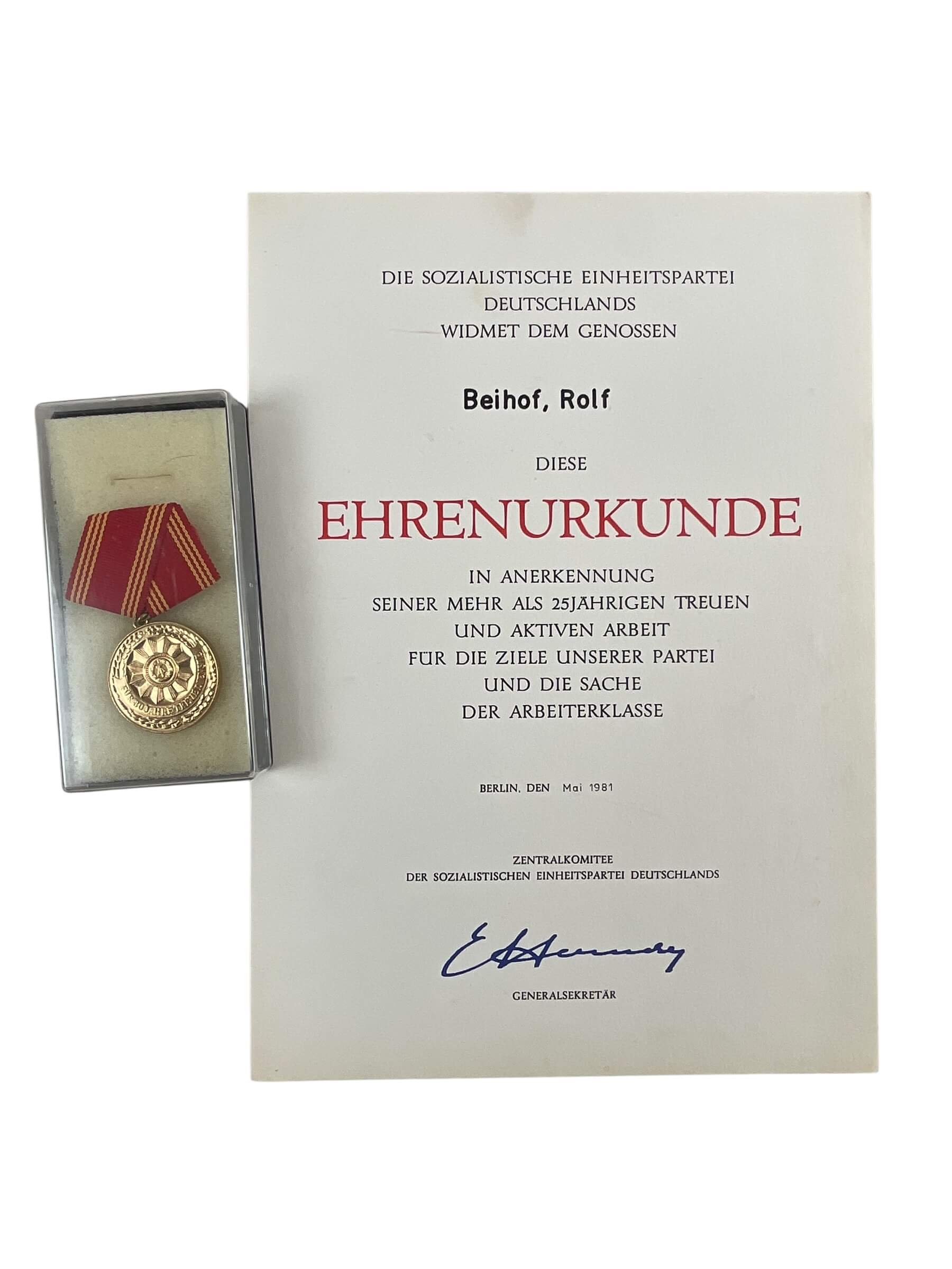 East German Police Officers Medal Group Lot X 10 With Documents East German Police Officers Medal Group Lot X 10 With Documents