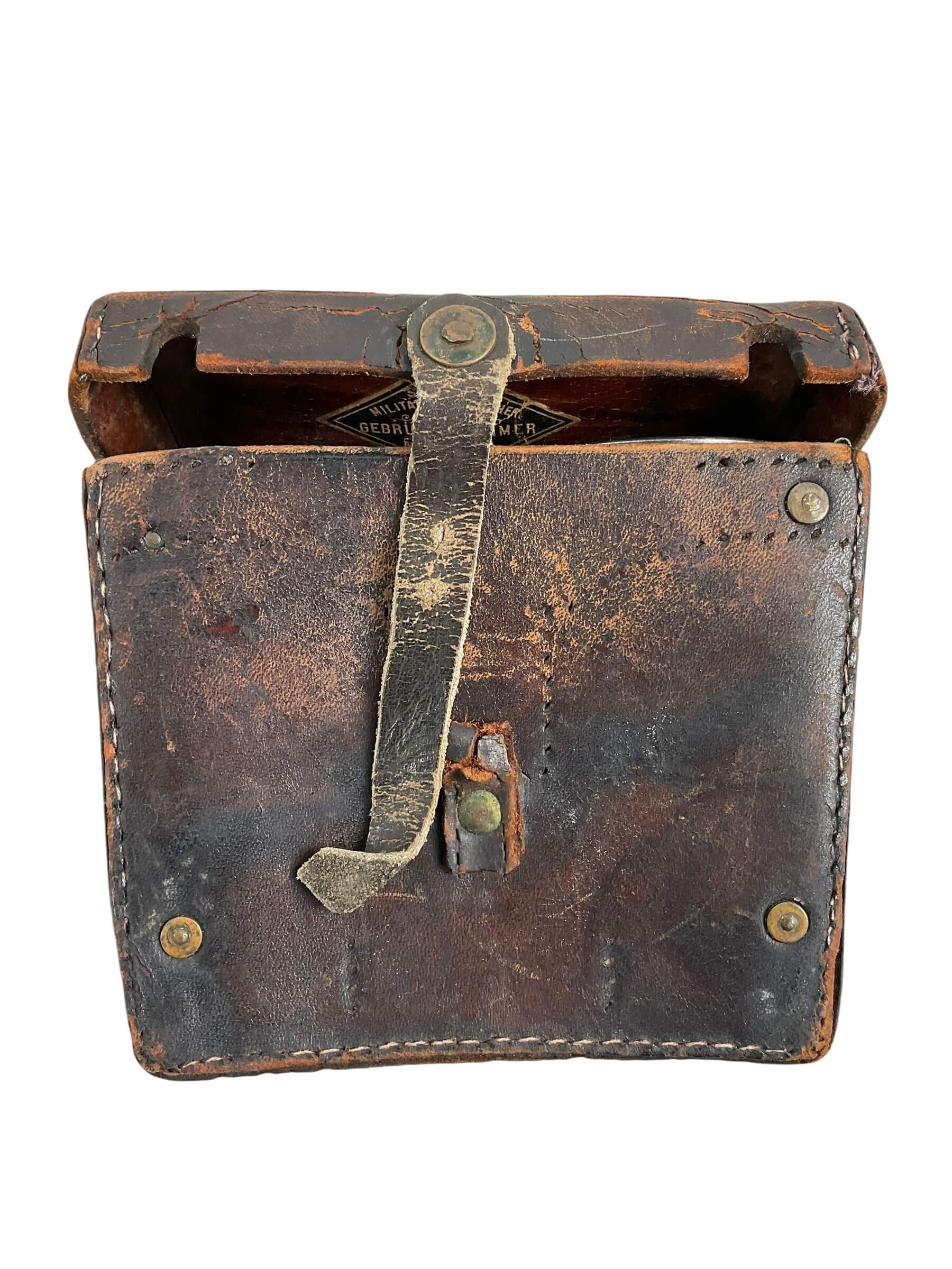 Imperial German Officers Private Purchase Binoculars In Leather Case Imperial German Officers Private Purchase Binoculars In Leather Case