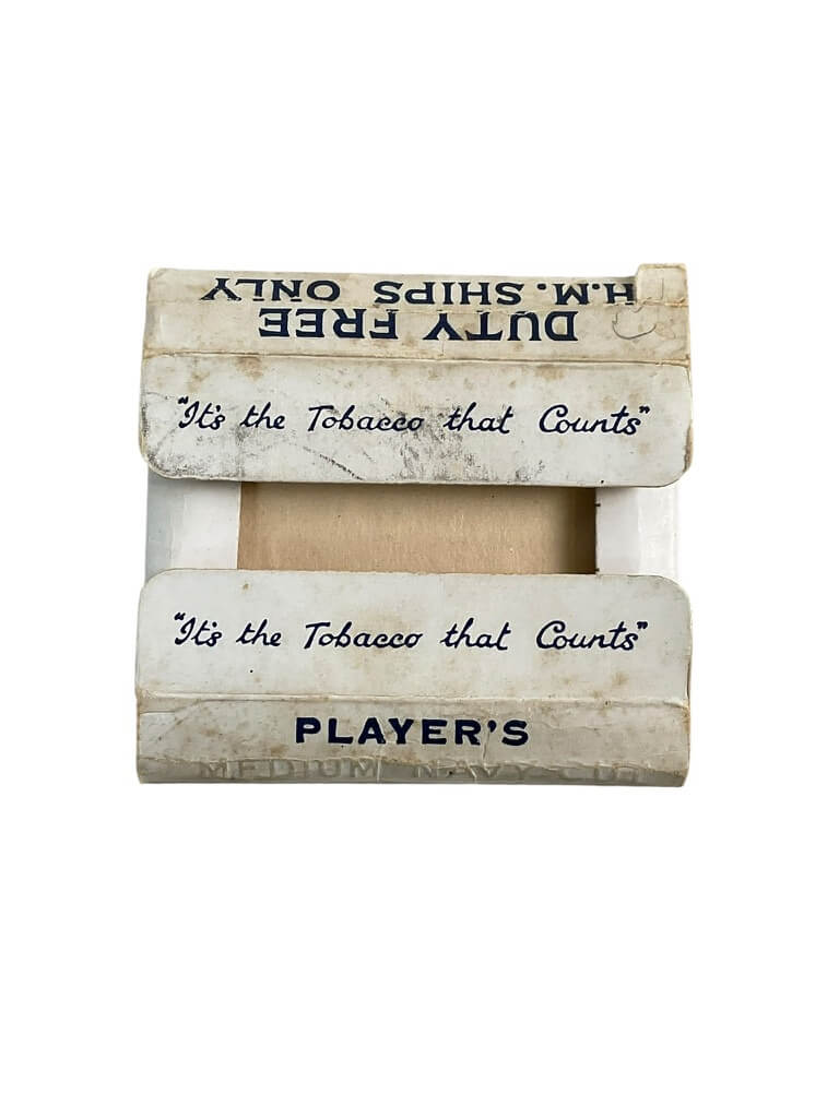 WW2 Canadian Navy Player's Cigarette Package EMPTY Ships Only WW2 Canadian Navy Player's Cigarette Package EMPTY Ships Only