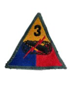 WW2 US Army 3rd Armoured Tank Corps SSI Shoulder Sleeve Insignia