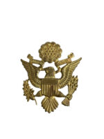WW2 US Army Officers Cap Badge 2 1/2" X 2"