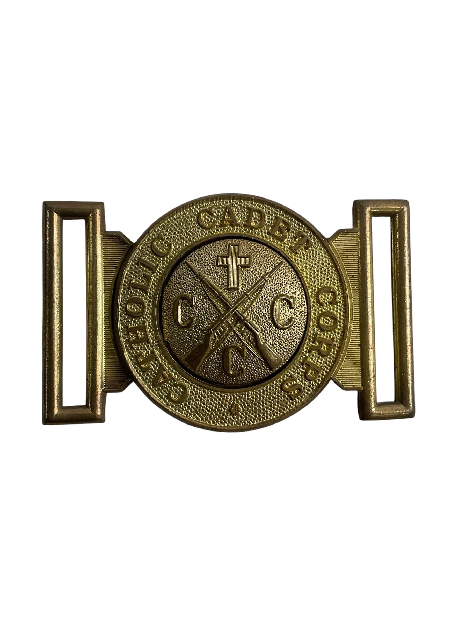 Canadian Newfoundland Catholic Cadet Corps Belt Buckle Scully Marked Canadian Newfoundland Catholic Cadet Corps Belt Buckle Scully Marked