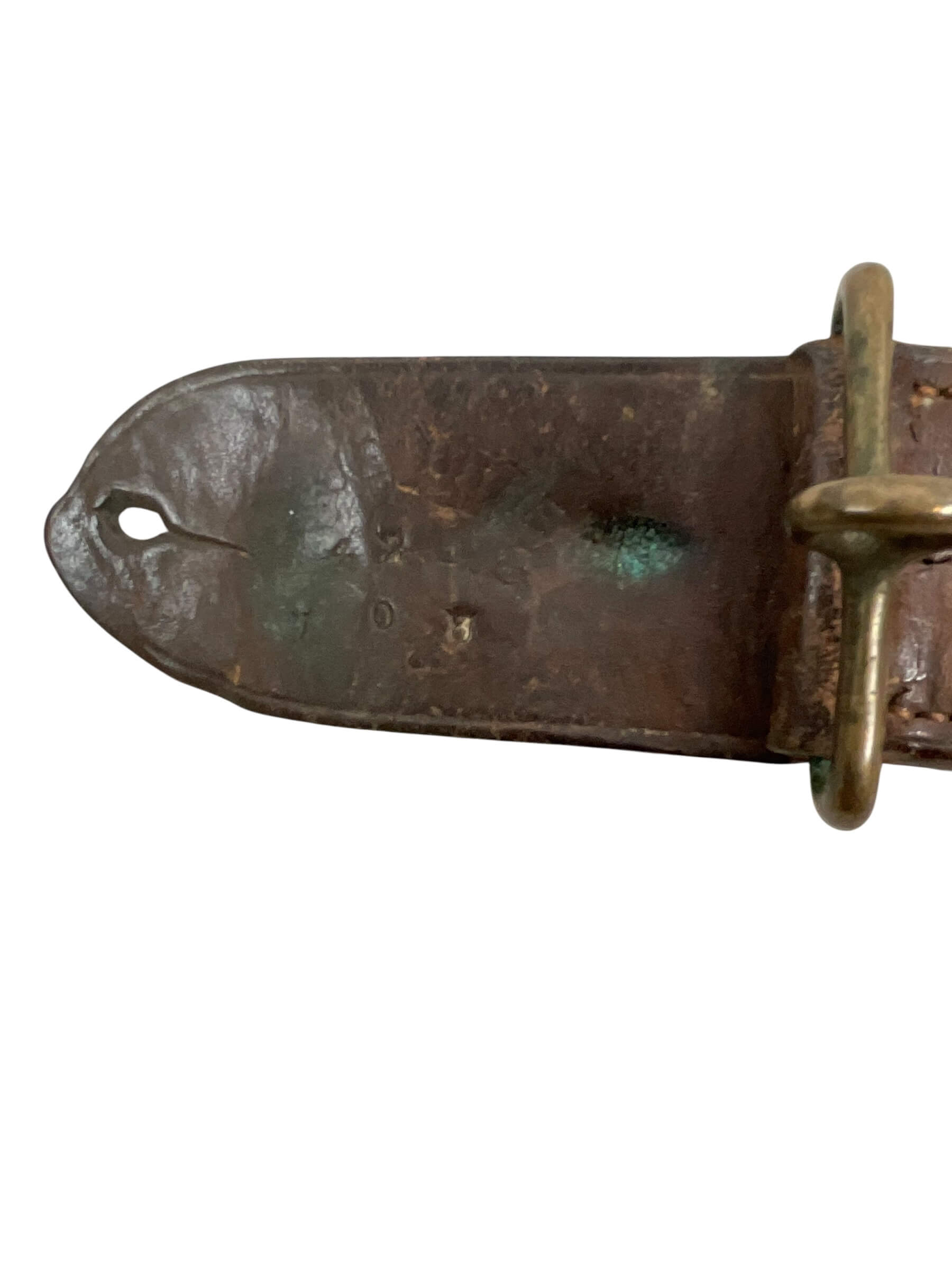 WW1 Canadian CEF Leather Snake Belt With Strap WW1 Canadian CEF Leather Snake Belt With Strap