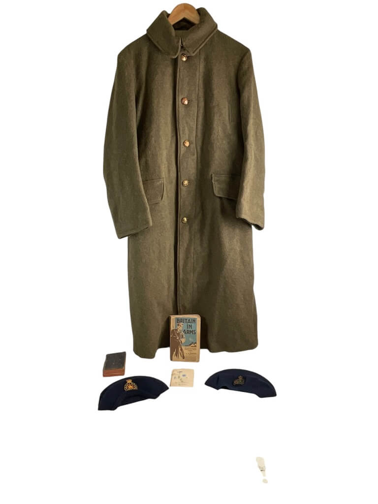 WW1 Canadian CEF Great Coat Named With Extras WW1 Canadian CEF Great Coat Named With Extras