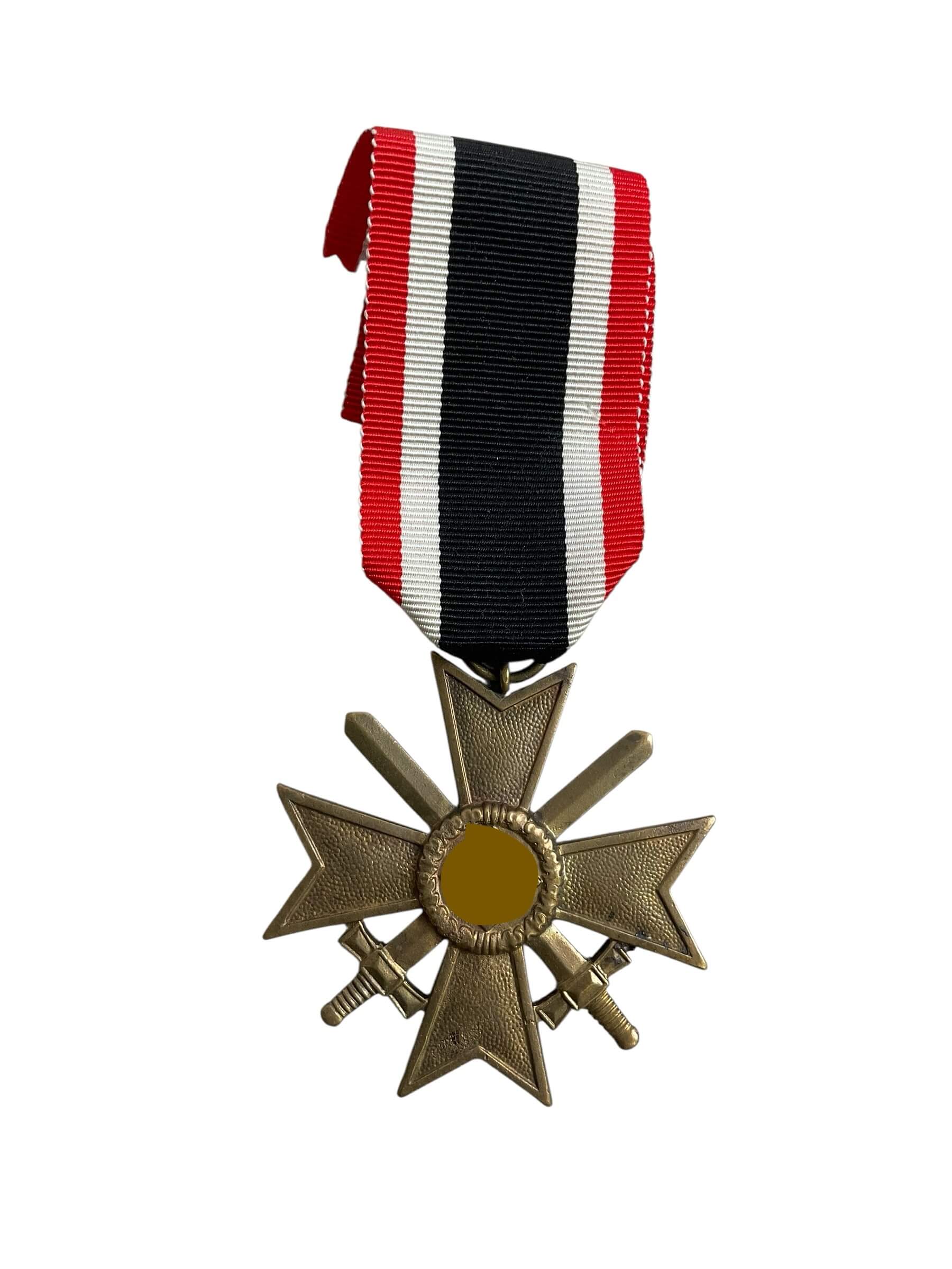 WW2 German War Merit Cross 2nd Class With Swords Maker Robert Hauschild Full Size Medal WW2 German War Merit Cross 2nd Class With Swords Maker Robert Hauschild Full Size Medal