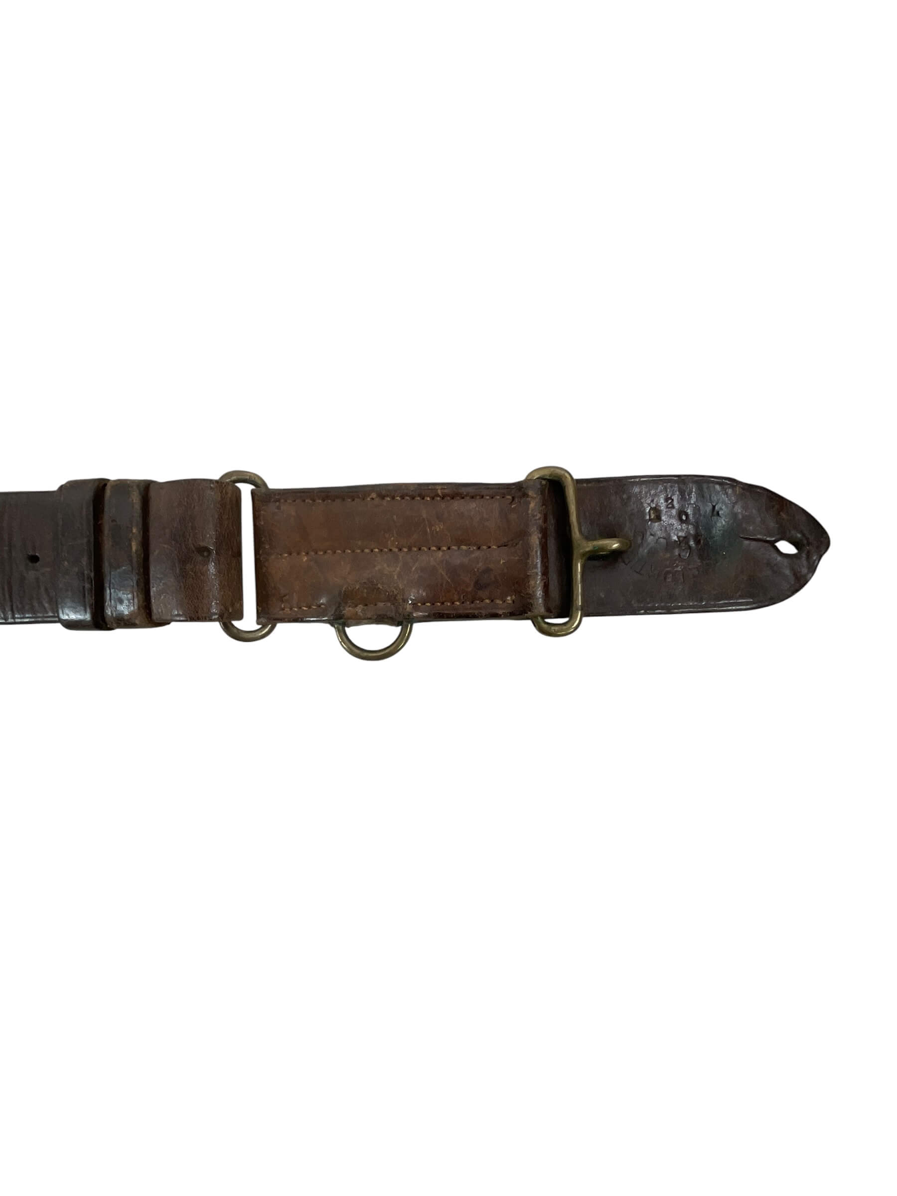 WW1 Canadian CEF Leather Snake Belt With Strap WW1 Canadian CEF Leather Snake Belt With Strap