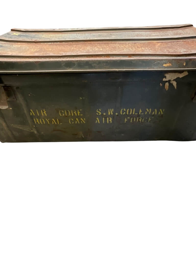 WW2 Canadian RCAF Named Air Commodore Barracks Box 33" X 18" X 13" WW2 Canadian RCAF Named Air Commodore Barracks Box 33" X 18" X 13"
