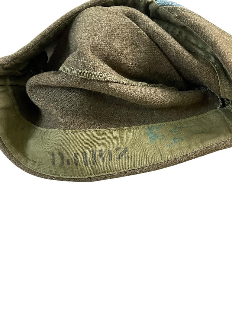 WW2 US Army Infantry Garrison Cap Size 6 7/8 With Laundry Number WW2 US Army Infantry Garrison Cap Size 6 7/8 With Laundry Number