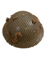 WW2 Canadian Army Steel Helmet With Scrim Net Maker CLC Dated 1942 Size 7 1/4 With Post War Chin Strap