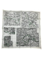WW2 British RAF Silk Escape Map Europe