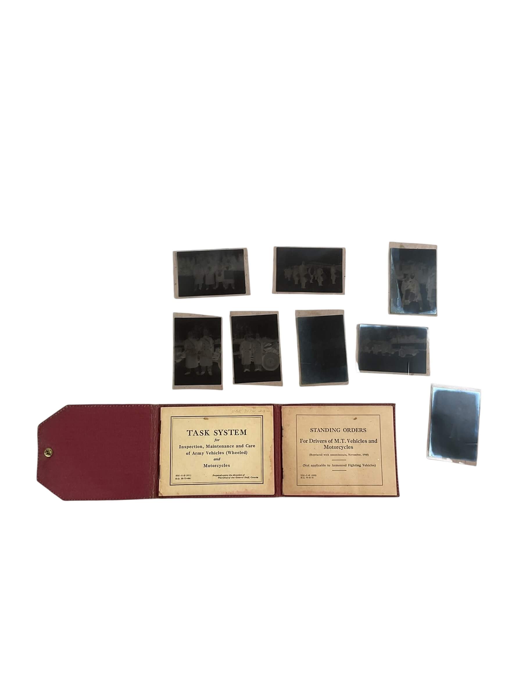 WW2 Canadian Standing Orders For Vehicles and Motorcycles With 8 Original Negatives WW2 Canadian Standing Orders For Vehicles and Motorcycles With 8 Original Negatives