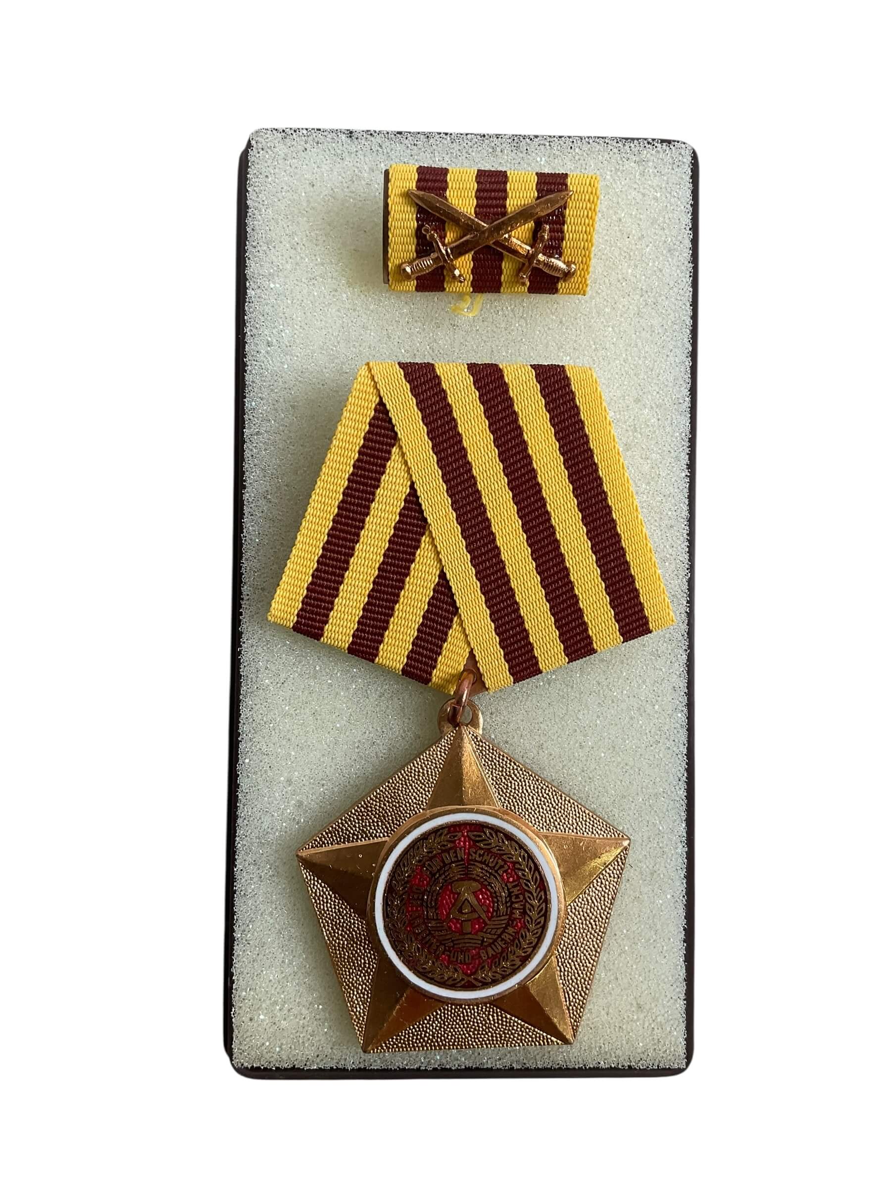 East German Military Order for the Services to the People Full Size Medal With Ribbon Bar East German Military Order for the Services to the People Full Size Medal With Ribbon Bar