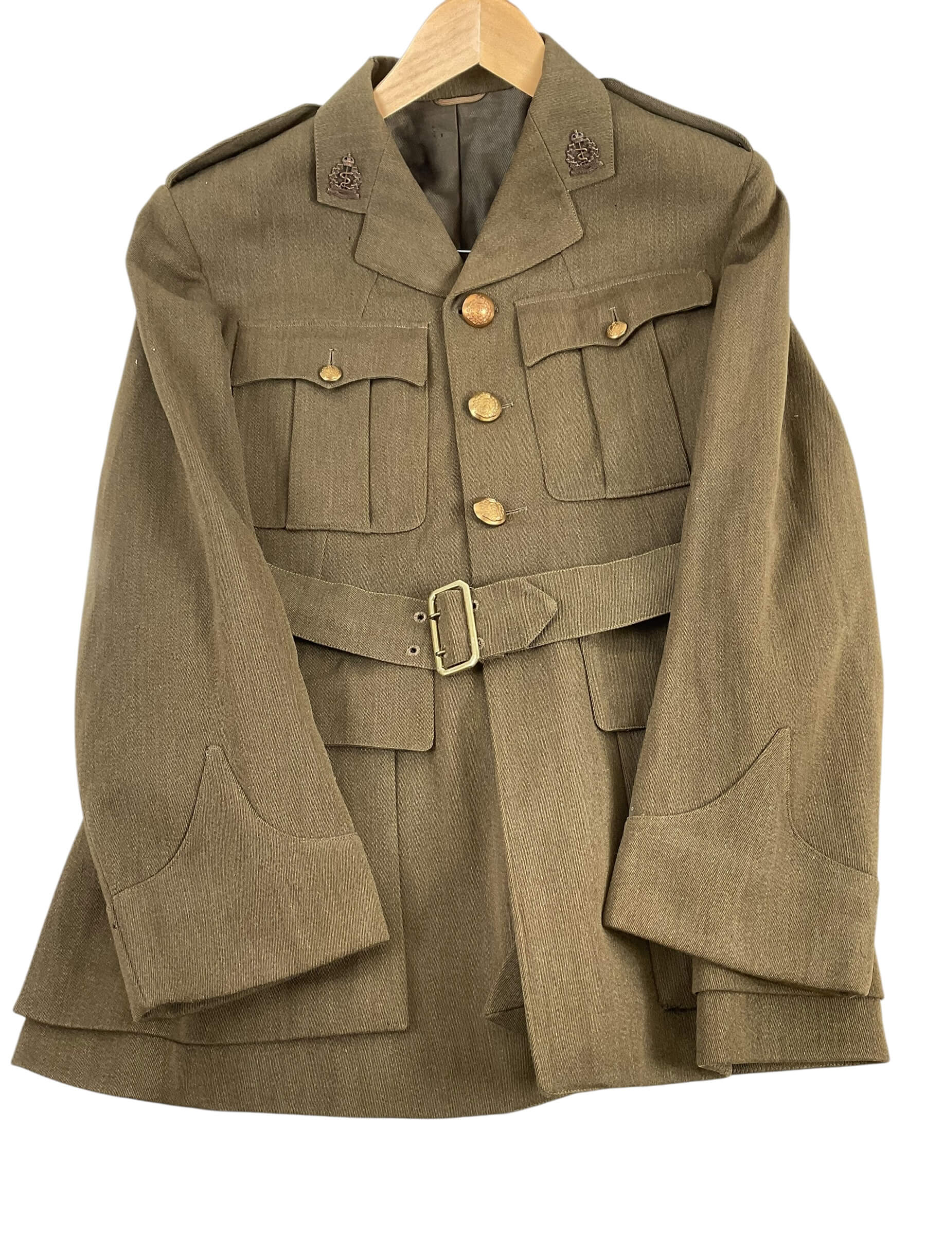 WW2 Canadian RCAMC Officers 4 Pocket Named Service Dress Jacket WW2 Canadian RCAMC Officers 4 Pocket Named Service Dress Jacket