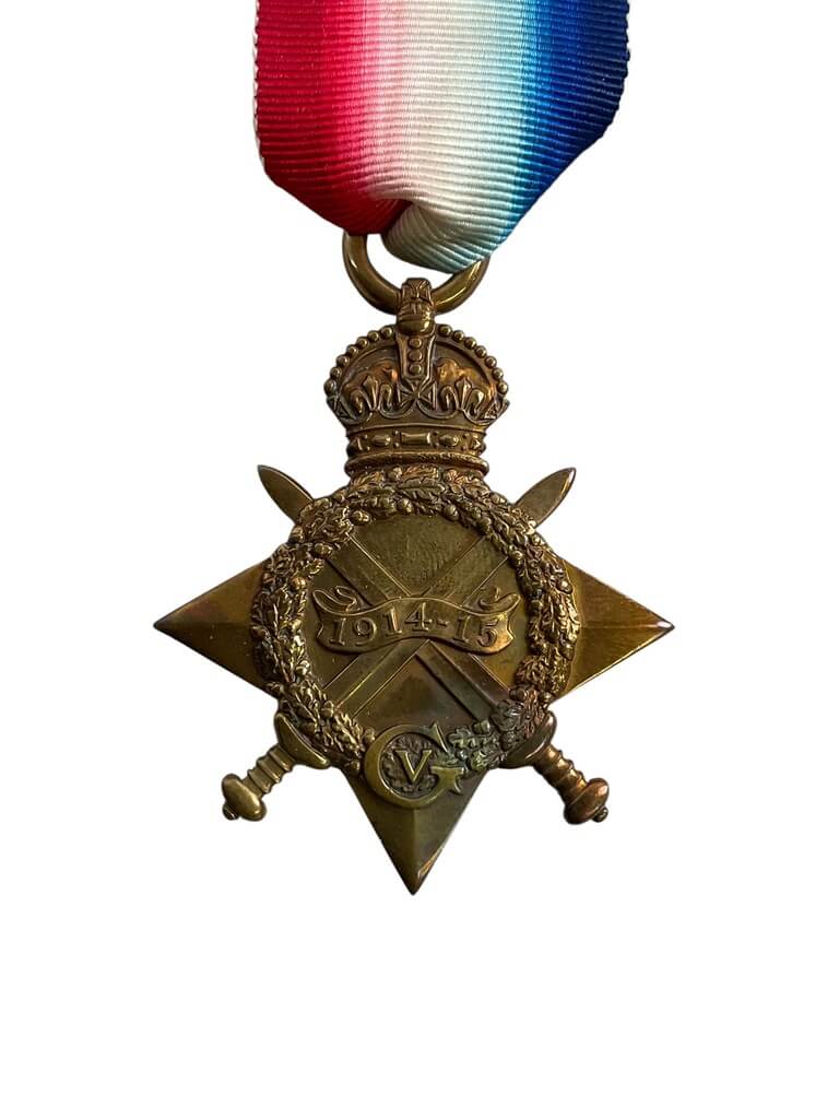 WW1 British BEF 14-15 Star Full Size Lt. Denney East York Regt. Gallipoli WW1 British BEF 14-15 Star Full Size Lt. Denney East York Regt. Gallipoli