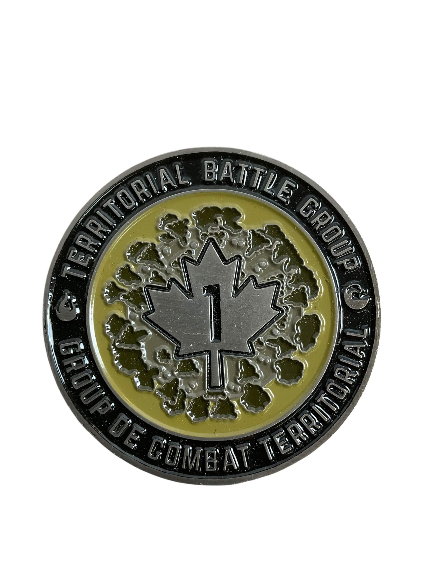 Canadian Forces Joint Task Force Territorial Battle Group Number 1 Challenge Coin Canadian Forces Joint Task Force Territorial Battle Group Number 1 Challenge Coin