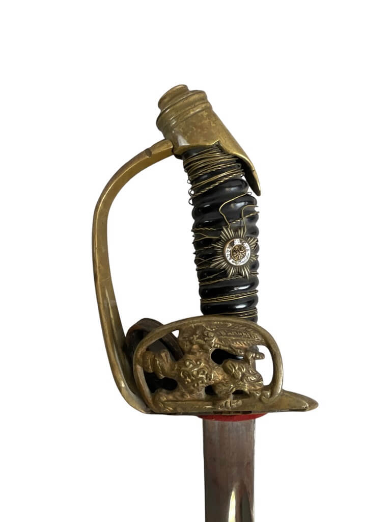 WW1 Imperial German Guards M89 Officers Sword With Scabbard WW1 Imperial German Guards M89 Officers Sword With Scabbard