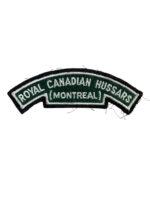 Royal Canadian Hussars Montreal Shoulder Title Insignia Single