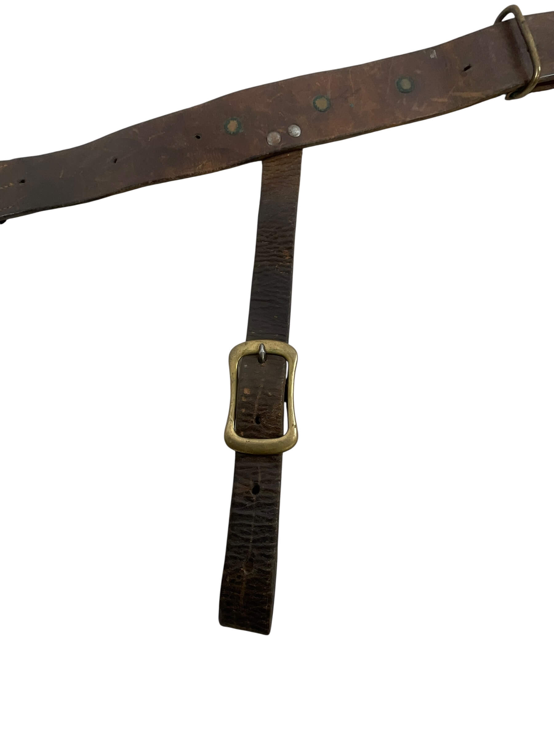 WW1 Canadian CEF Leather Snake Belt With Strap WW1 Canadian CEF Leather Snake Belt With Strap