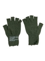US Army Wool Glove Inserts OD Green Fingerless