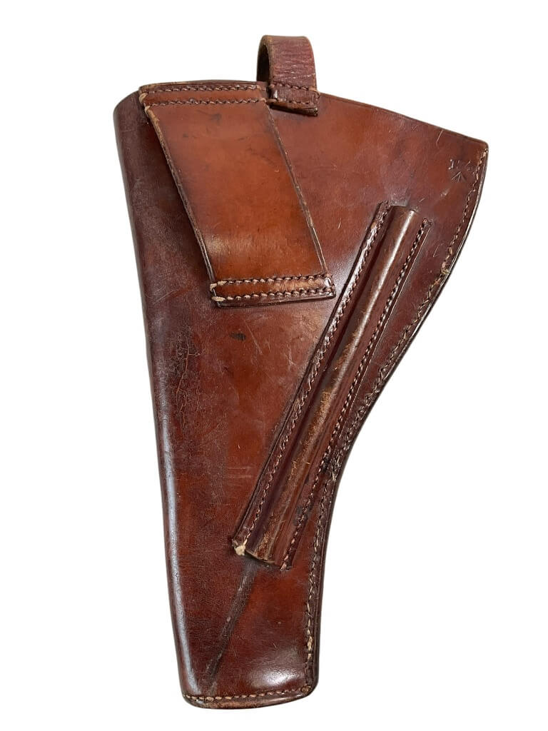 WW1 British BEF Leather Open Top Holster Broad Arrowed WW1 British BEF Leather Open Top Holster Broad Arrowed