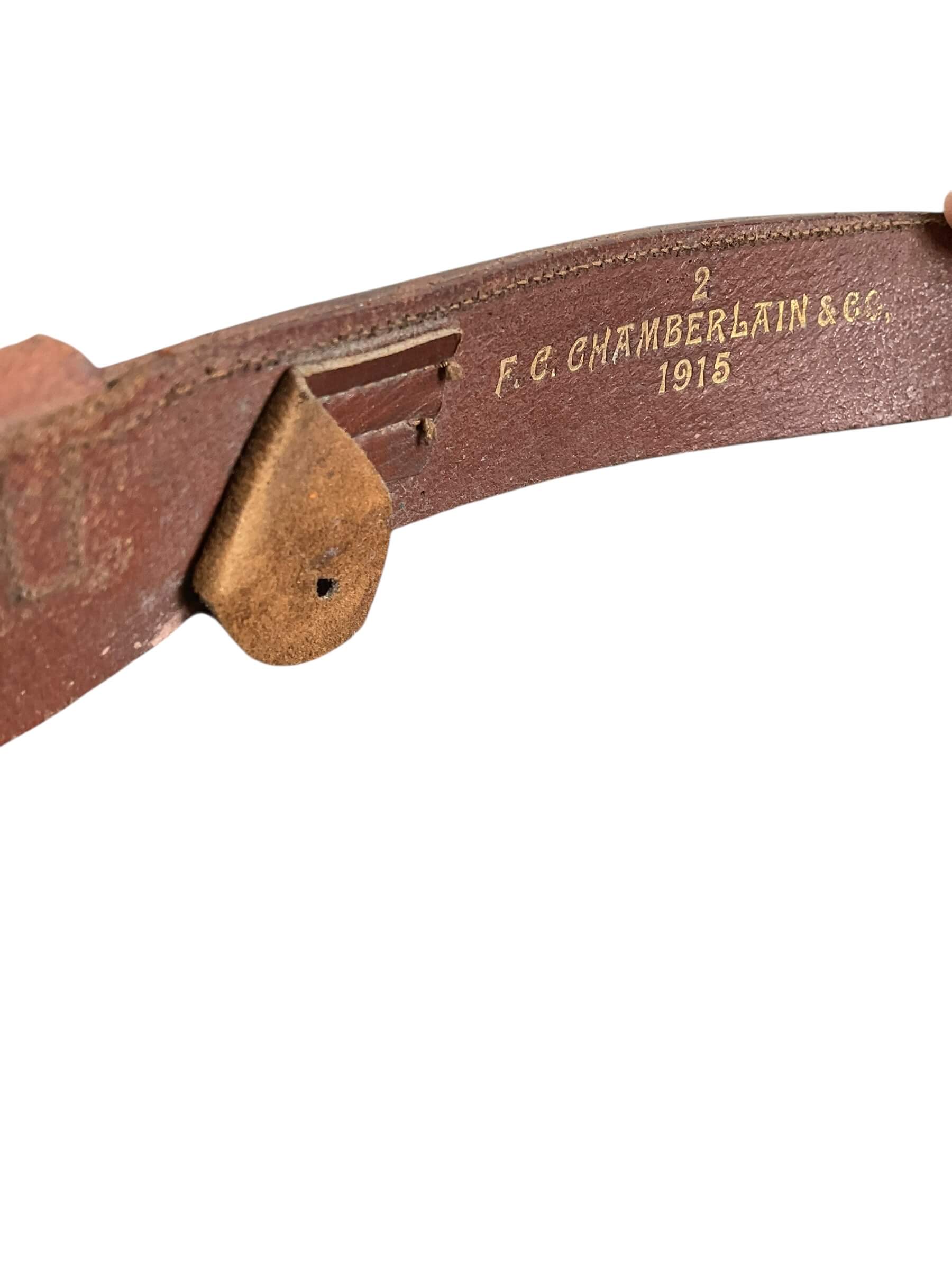 WW1 Canadian British Leather Officers Gators Dated 1915 WW1 Canadian British Leather Officers Gators Dated 1915