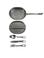 WW2 US Army Mess Tin Named Dated 1945 With Cutlery