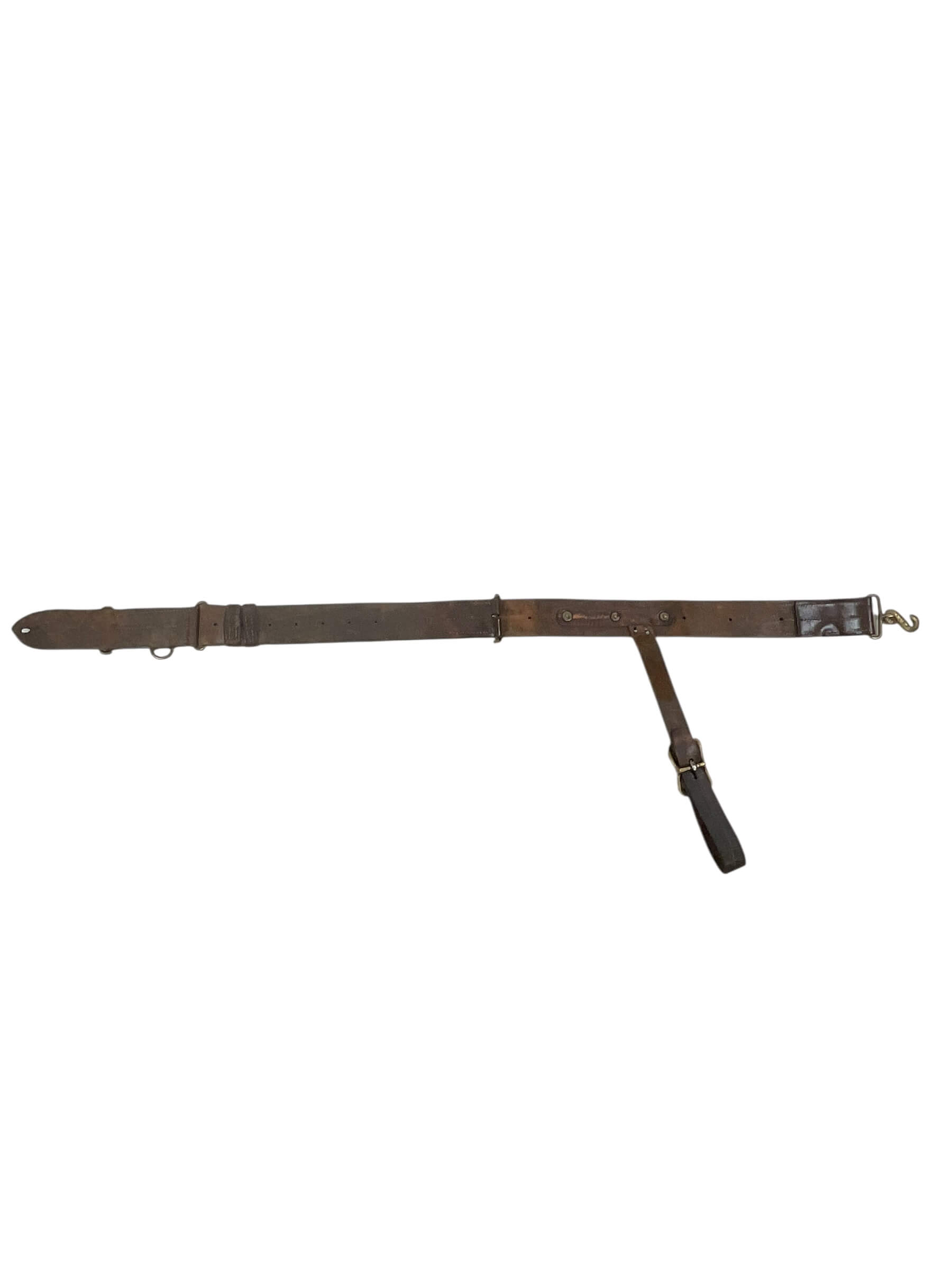 WW1 Canadian CEF Leather Snake Belt With Strap WW1 Canadian CEF Leather Snake Belt With Strap