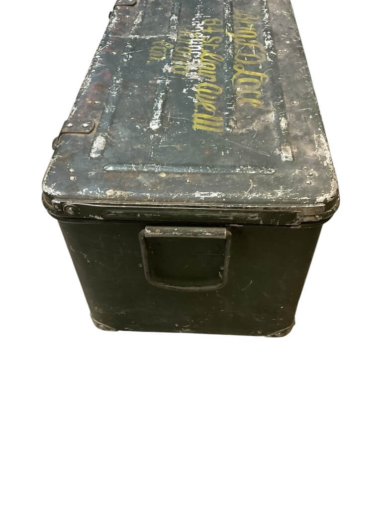 WW2 German Army Transit Box Repurposed Canadian Brigadier Lance 28" X 13" X 11" WW2 German Army Transit Box Repurposed Canadian Brigadier Lance 28" X 13" X 11"
