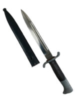 WW2 German Short Fire Bayonet With Scabbard Maker Solingen