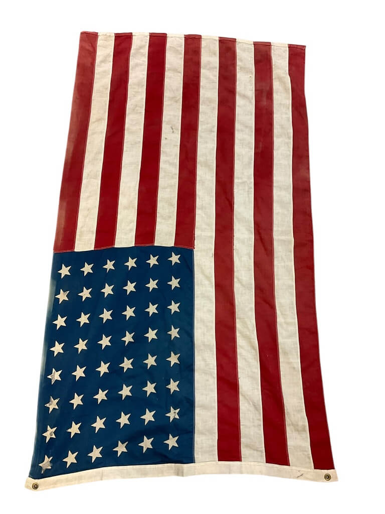 WW2 US 48 Star Flag 58" X 34" WW2 US 48 Star Flag 58" X 34"